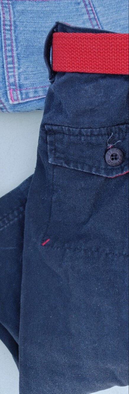 Boys Unisex Navy Pants Size 2